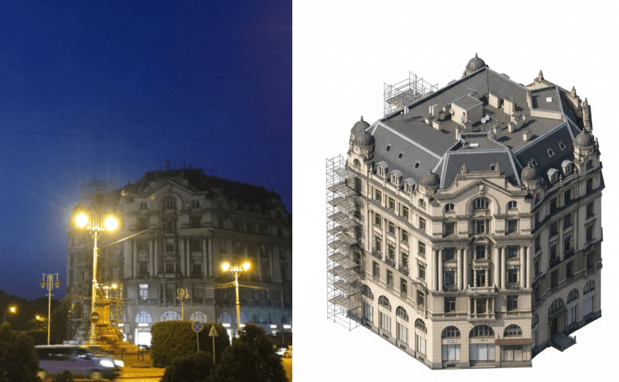 2D to 3D modeling example