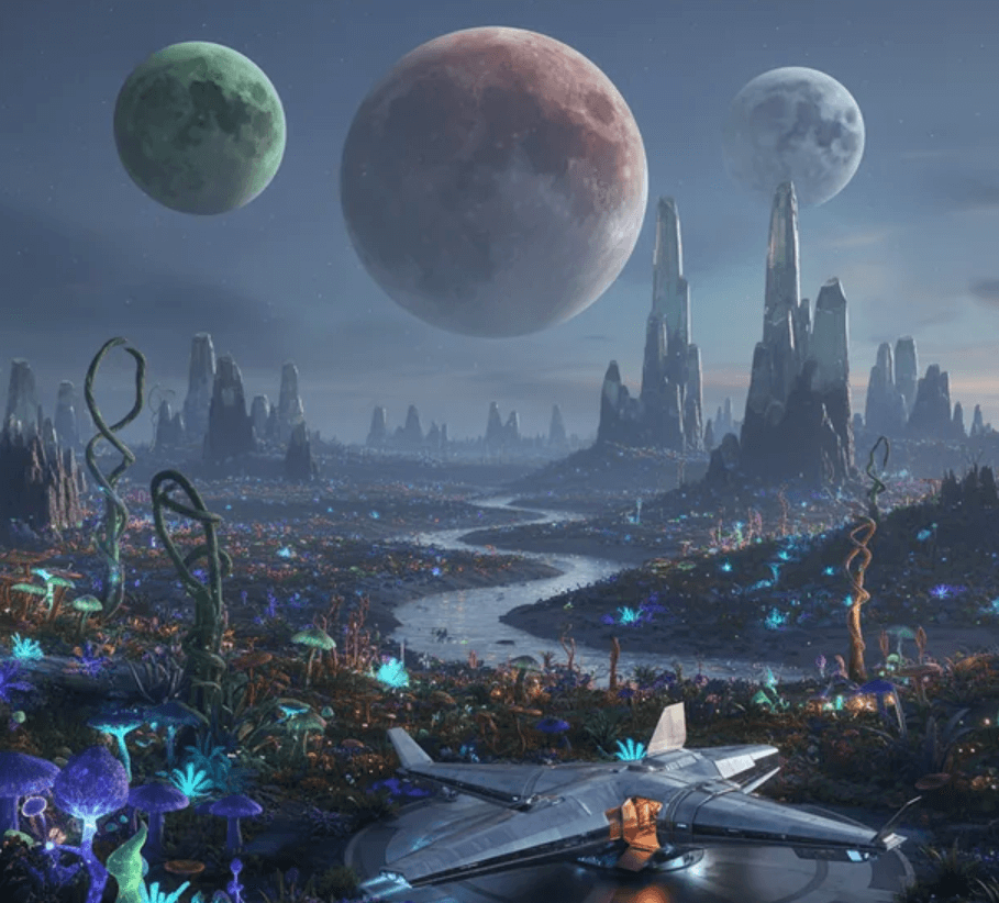 Sci-fi landscape example